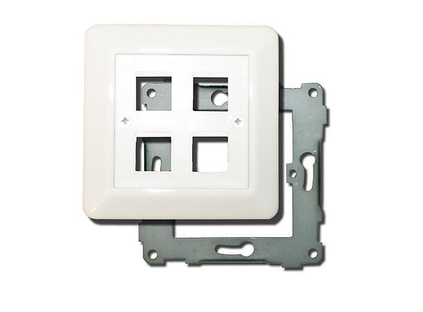 PHS Wallplate MED pynteramme Quad Keystone mont. ramme ELKO tilpasset 